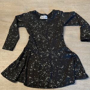 black and silver dress toddler girls